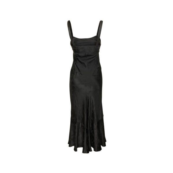 Allegra K Mock Neck Dress for Women's Lace Self Tie Flare A-line Long  Sleeve Party Dress