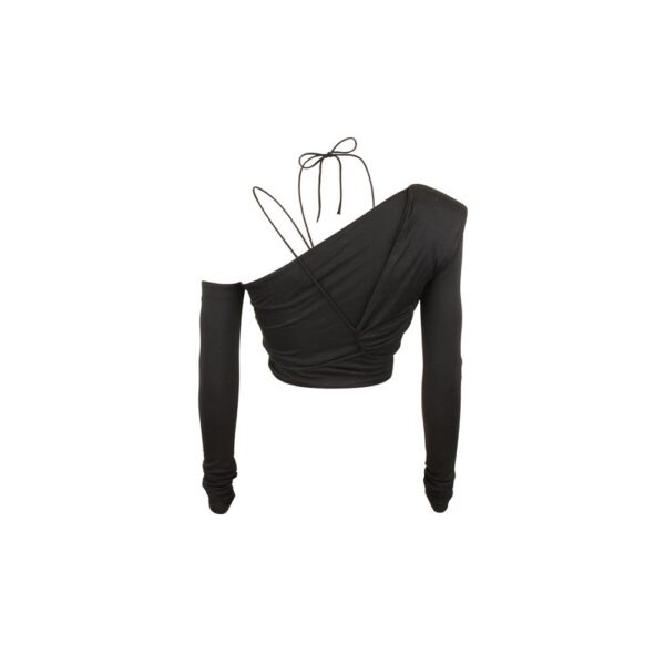 MeMoi Athena Key/Solid Control Top Tights 2-Pack Black-Black Small/Medium  at  Women's Clothing store